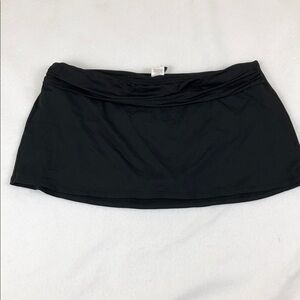 Chaps Black Swim Skirt Sz 10 (S2)